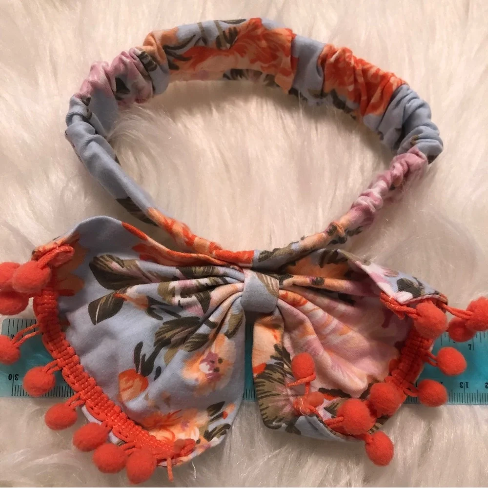 Beautiful, big, boho baby bow headband